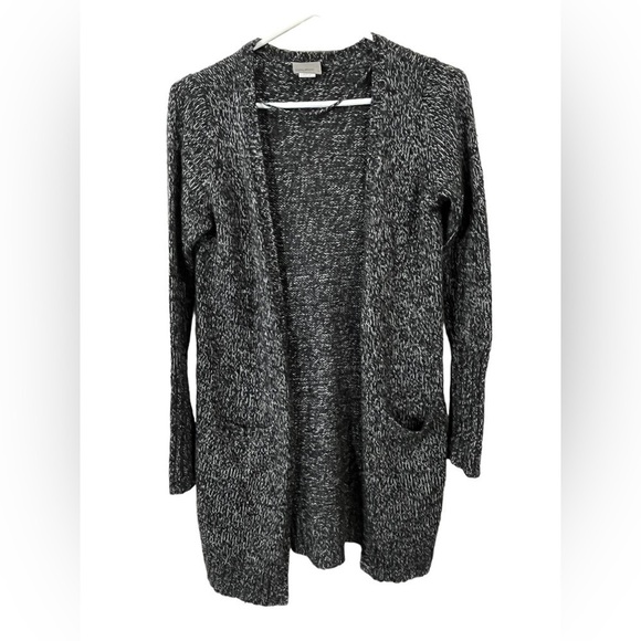 Vero Moda Black and White Knit Long Open Front Cardigan - XSmall - Picture 6 of 11